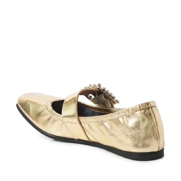 Free People Ursa Gemini Ballet Flats Champagne NWOB Size 8 Shoes - Picture 4 of 8